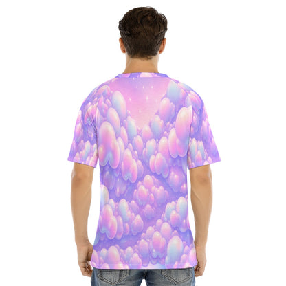 Men's Raglan Sleeve T-shirt With Button Closure