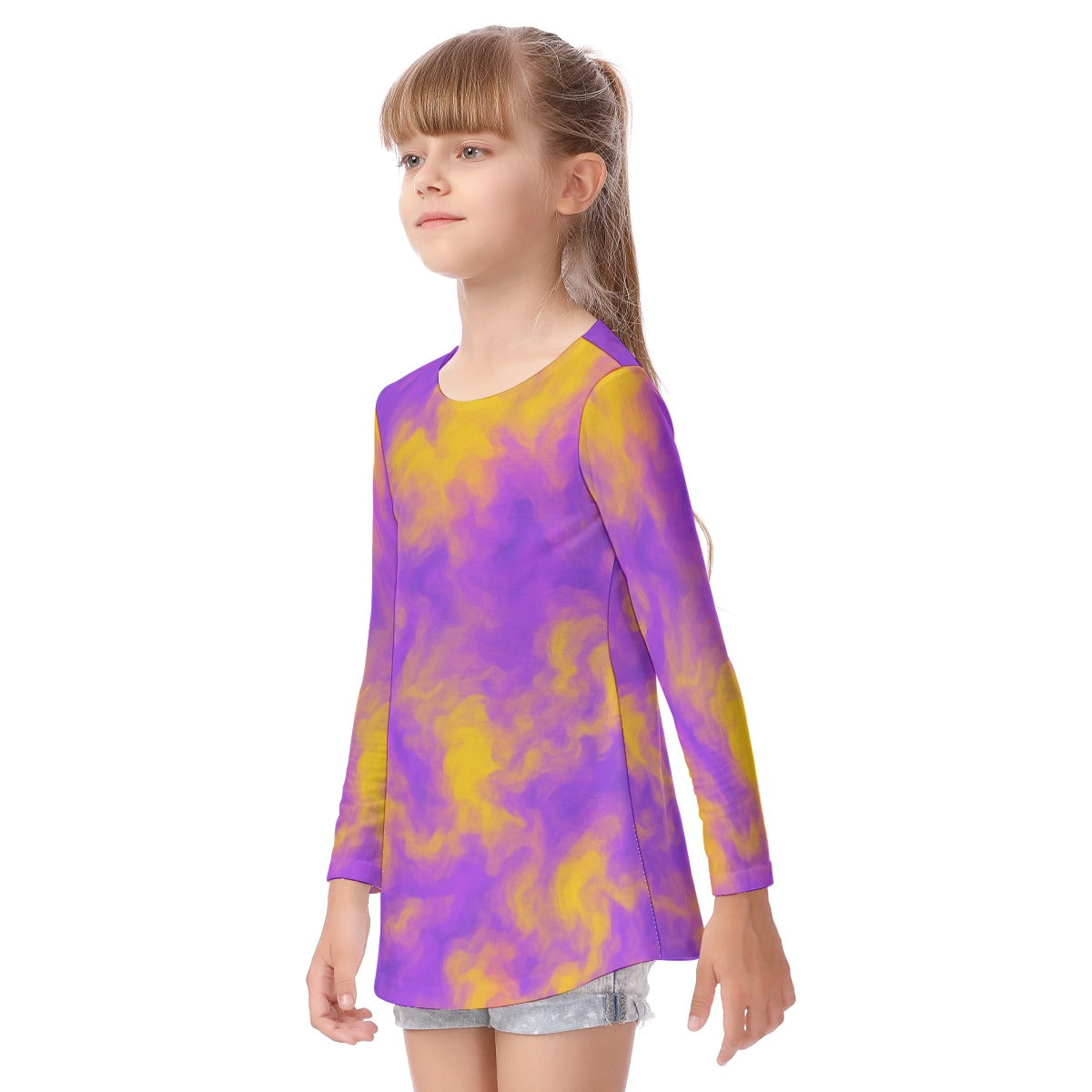 Unisex Kid's Long Sleeve O-neck T-shirt