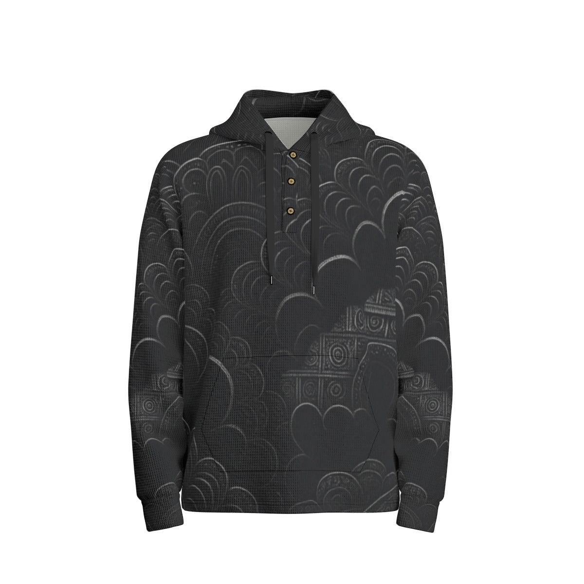 Men's Half Button Hoodie