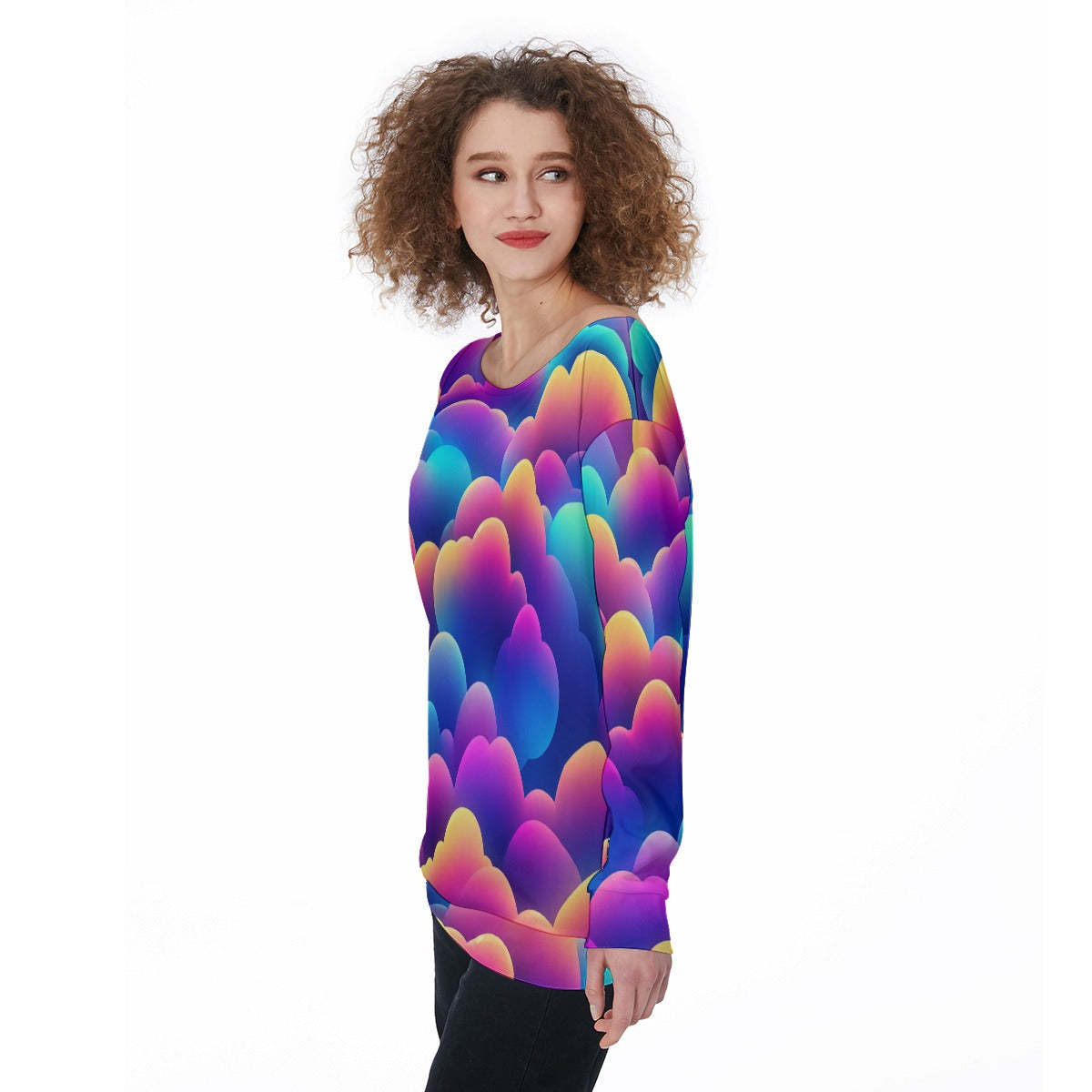 Women's Off-Shoulder Sweatshirt