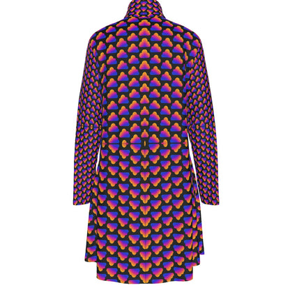 Women's High Neck Dress With Long Sleeve