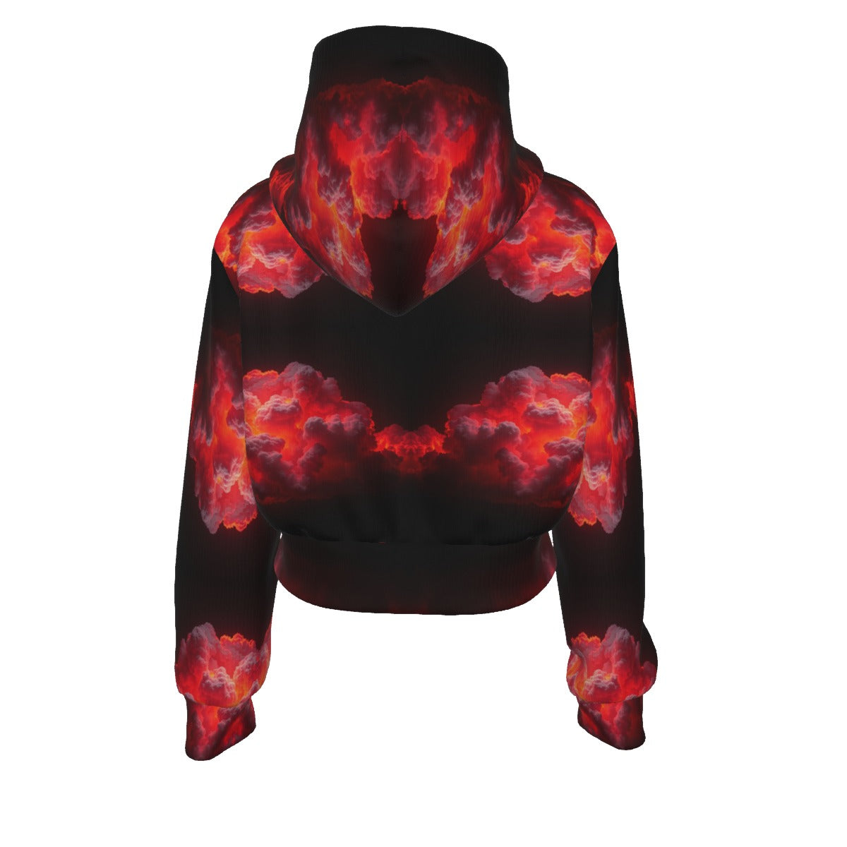 Women's Crop Top Hoodie With Zipper Closure