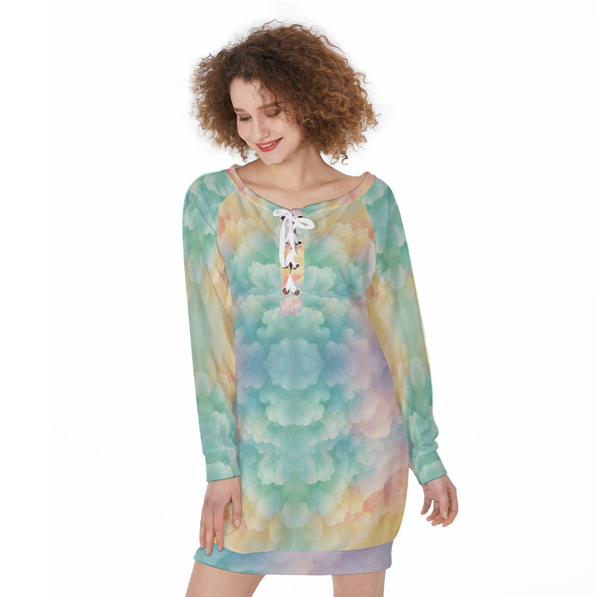 Women's Lace-Up Sweatshirt