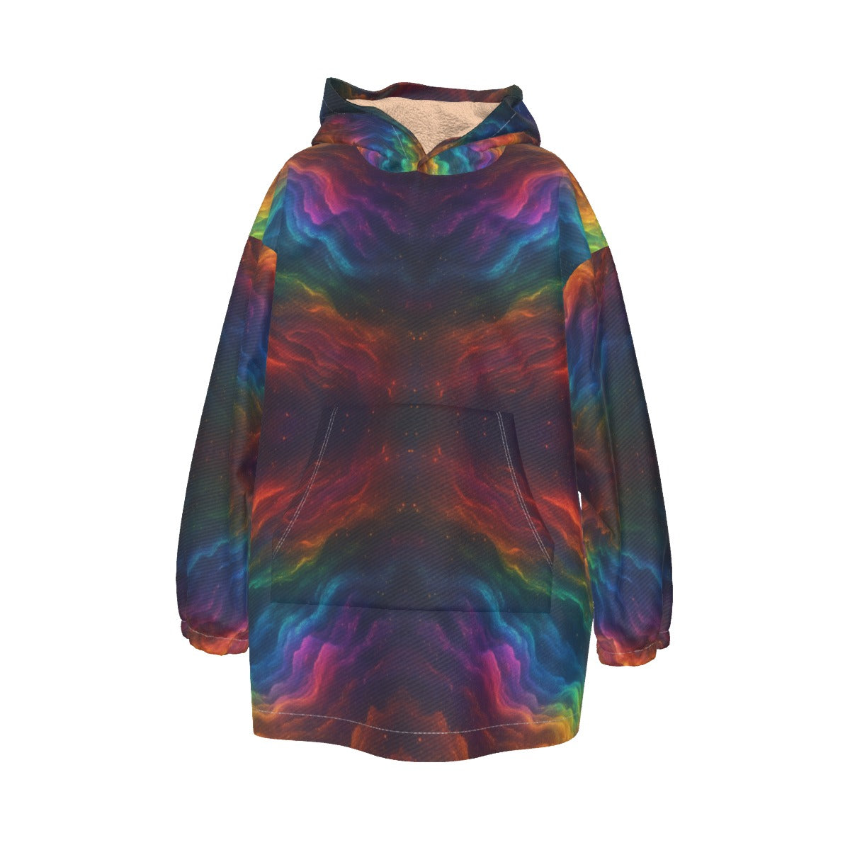 Unisex Kid's Sherpa Fleece Hoodie Blanket