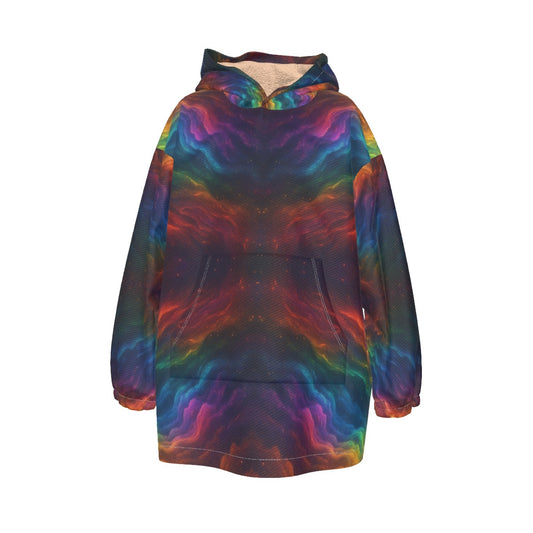 Unisex Kid's Sherpa Fleece Hoodie Blanket