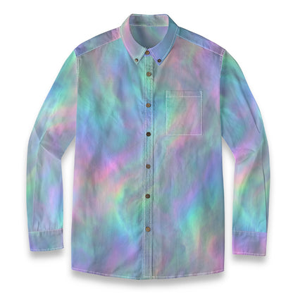 Men's Casual Lapel Long Sleeve Shirt|125GSM Cotton