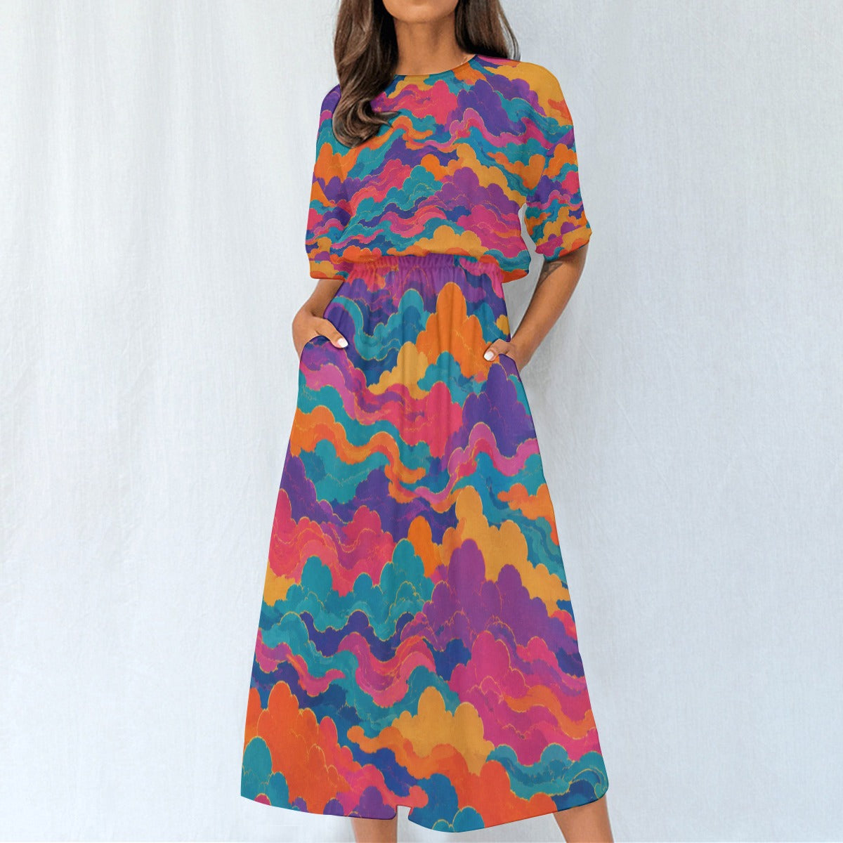 Women's Elastic Waist Dress by O’Nimbus – view 3