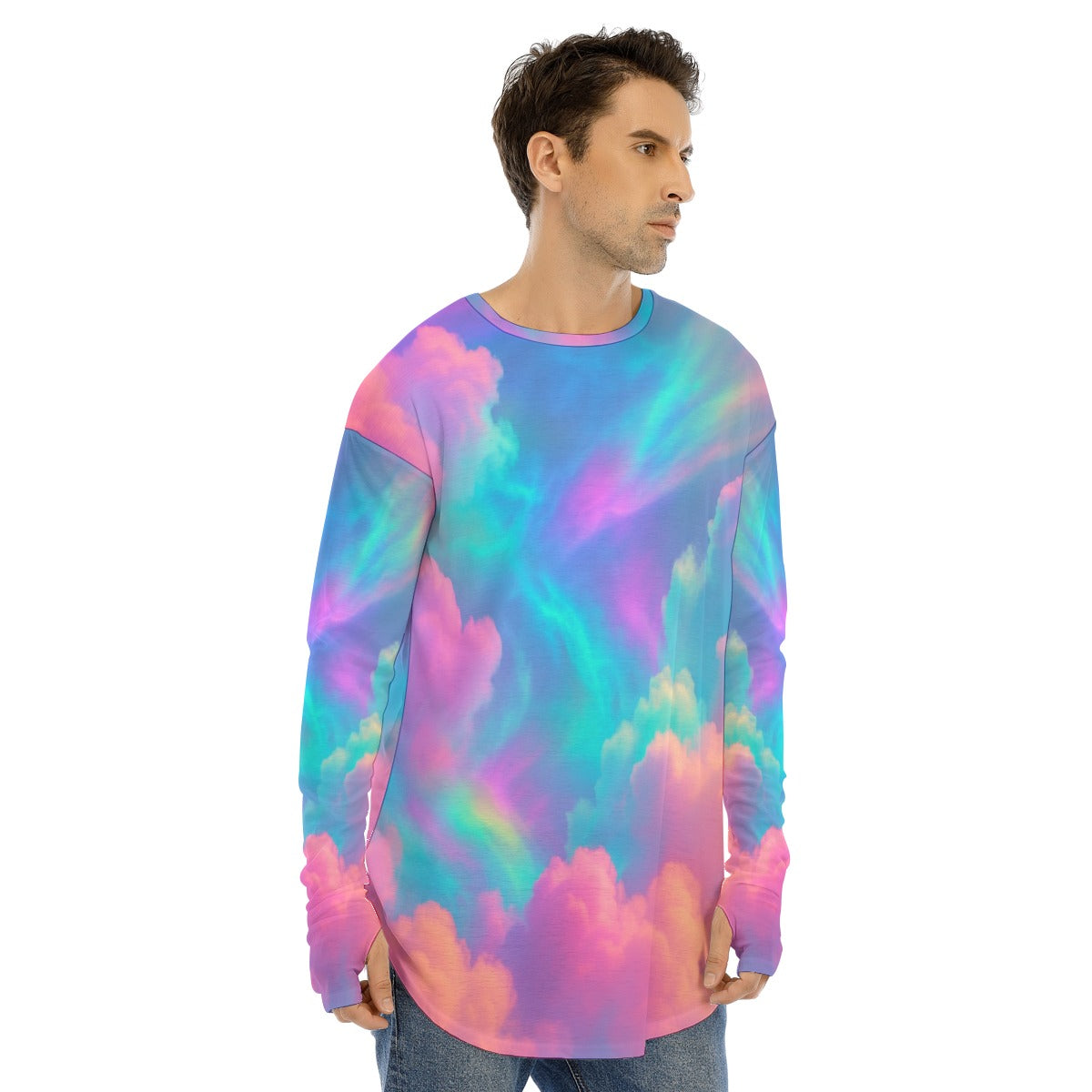 Men's Fingerless Long Sleeve T-shirt
