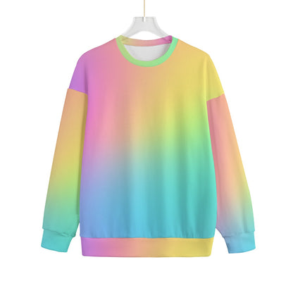 Unisex Drop-shoulder Knitted Fleece Sweater - view 1