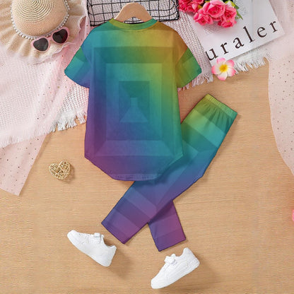 Unisex Kids' Casual Top and Pants Set