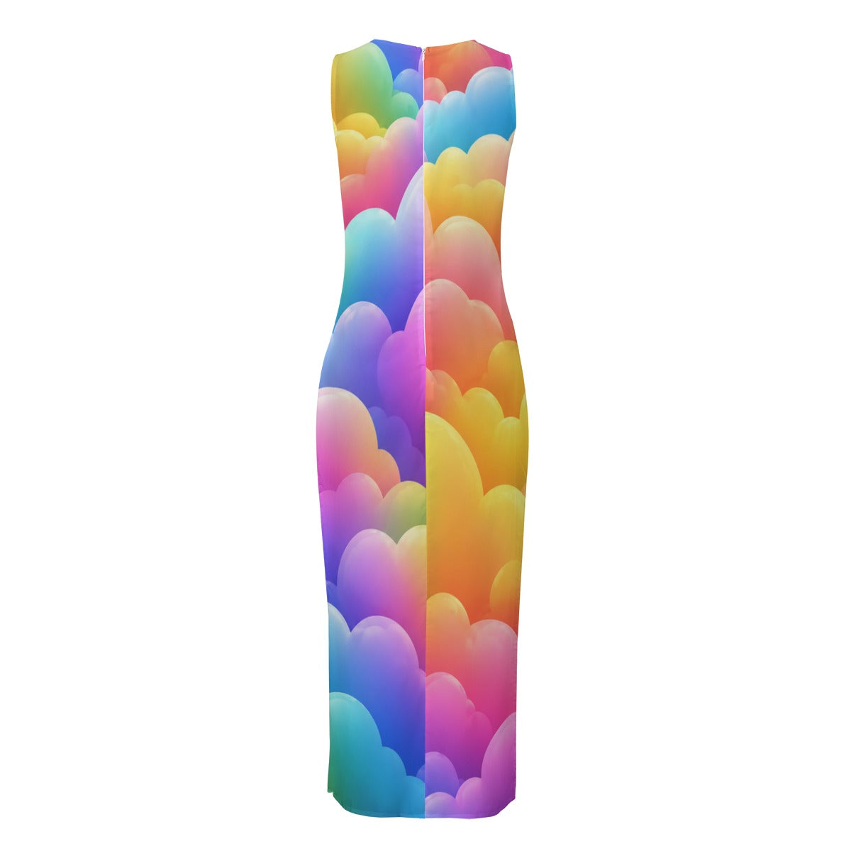Women's Beach Perspective Chiffon Sleeveless Dress
