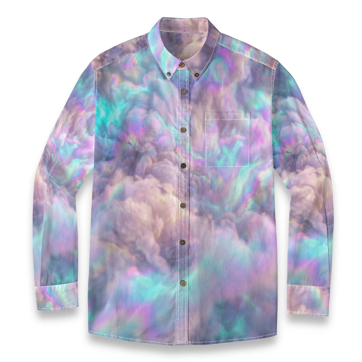Men's Casual Lapel Long Sleeve Shirt|125GSM Cotton