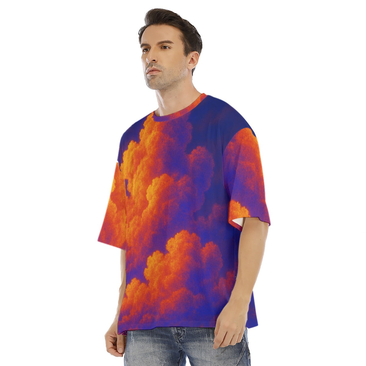 Men's Drop Shoulder T-shirt With Short Sleeve