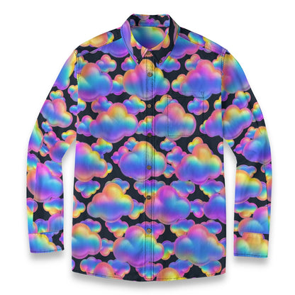 Men's Casual Lapel Long Sleeve Shirt|125GSM Cotton