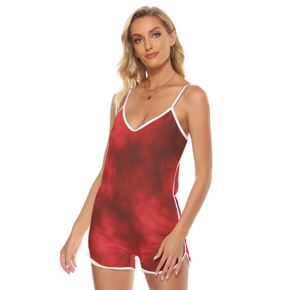 Women's V-neck Cami Romper