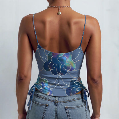 All-over Print Drawstring Camisole