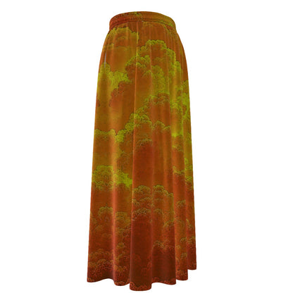Women's Maxi Chiffon Skirts With Lining