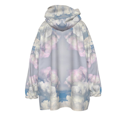 Unisex Kid's Sherpa Fleece Hoodie Blanket