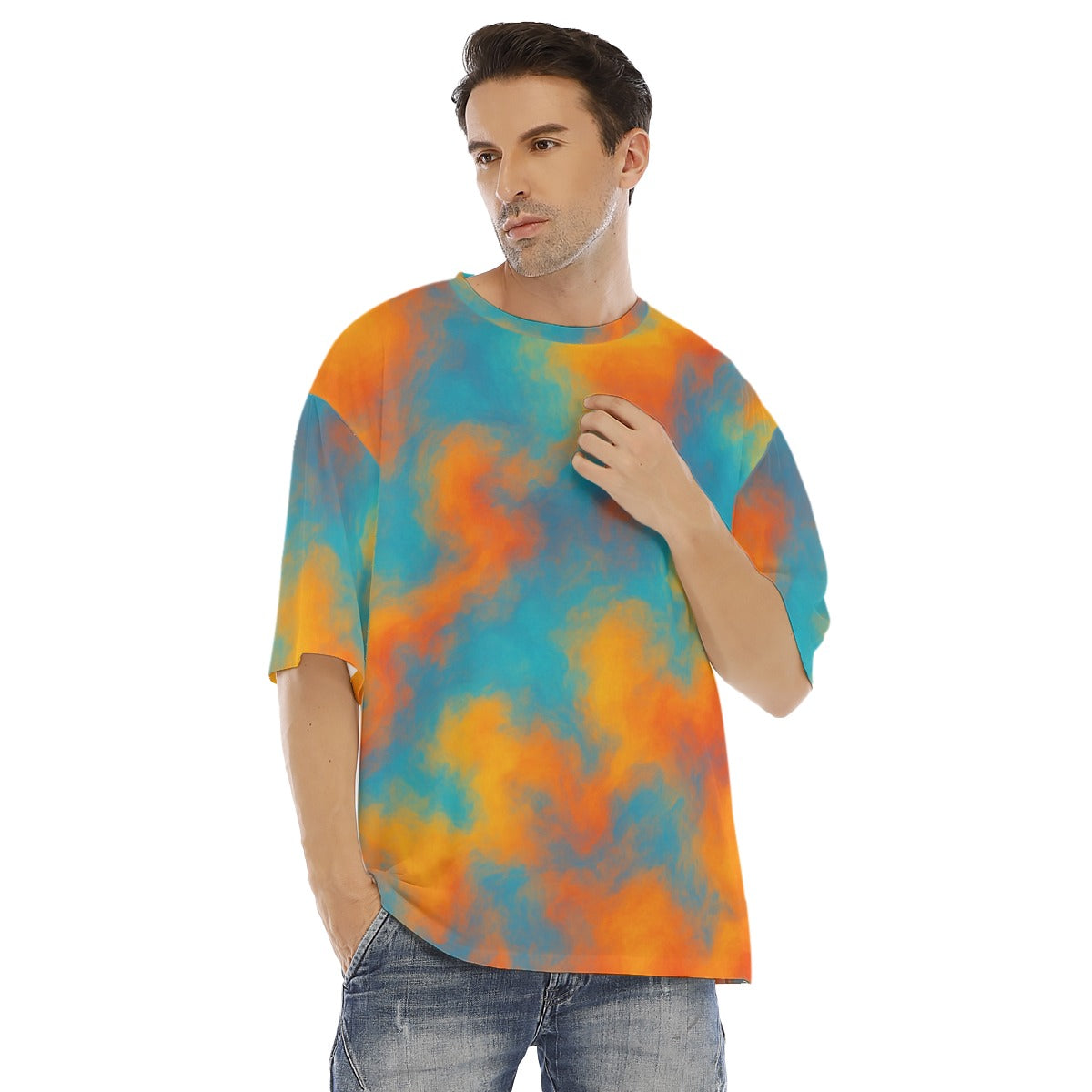 Men's Drop Shoulder T-shirt With Short Sleeve