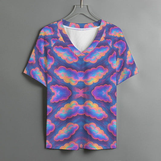 Women's V-neck T-shirt With Short Sleeve