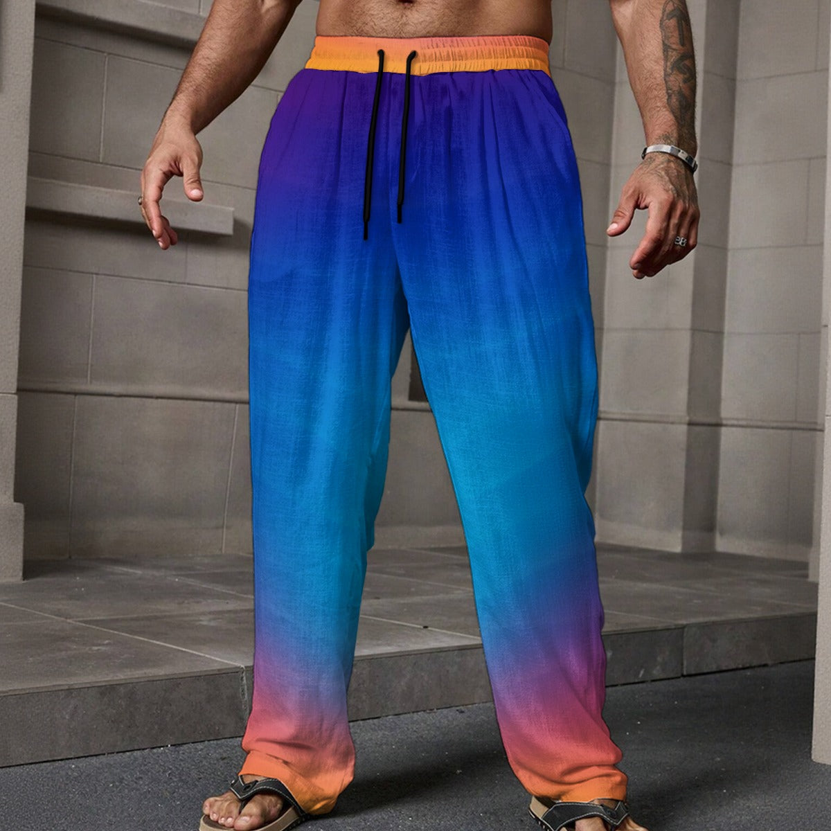 Men's Loose Casual Pants With Pocket