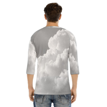 Men's Bracelet Sleeve T-shirt With Button Closure - view 4