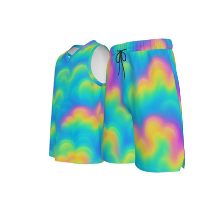 Men's V Neck Basketball Suit