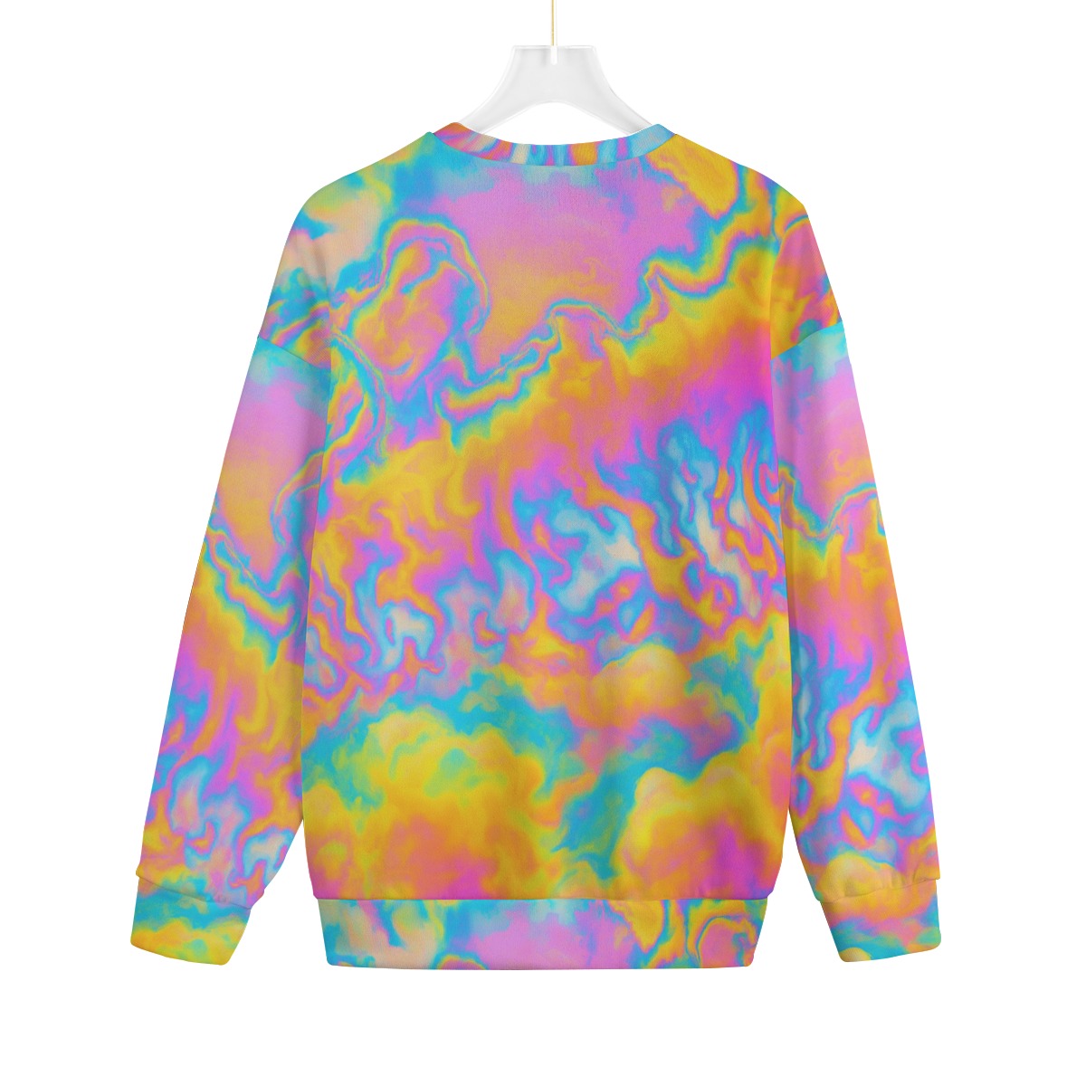 Unisex Drop-shoulder Knitted Fleece Sweater - view 2