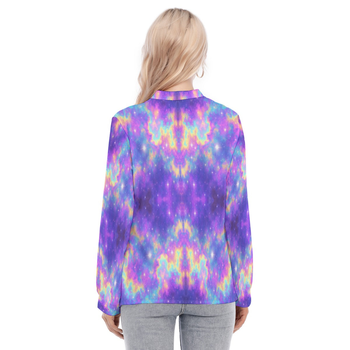 Women's Long Sleeve Blouse With Button Closure