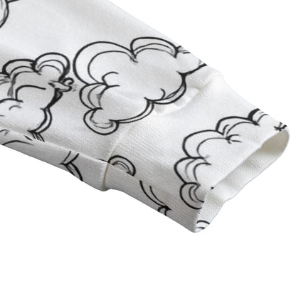 Unisex V-neck Knitted Fleece Cardigan With Button Closure