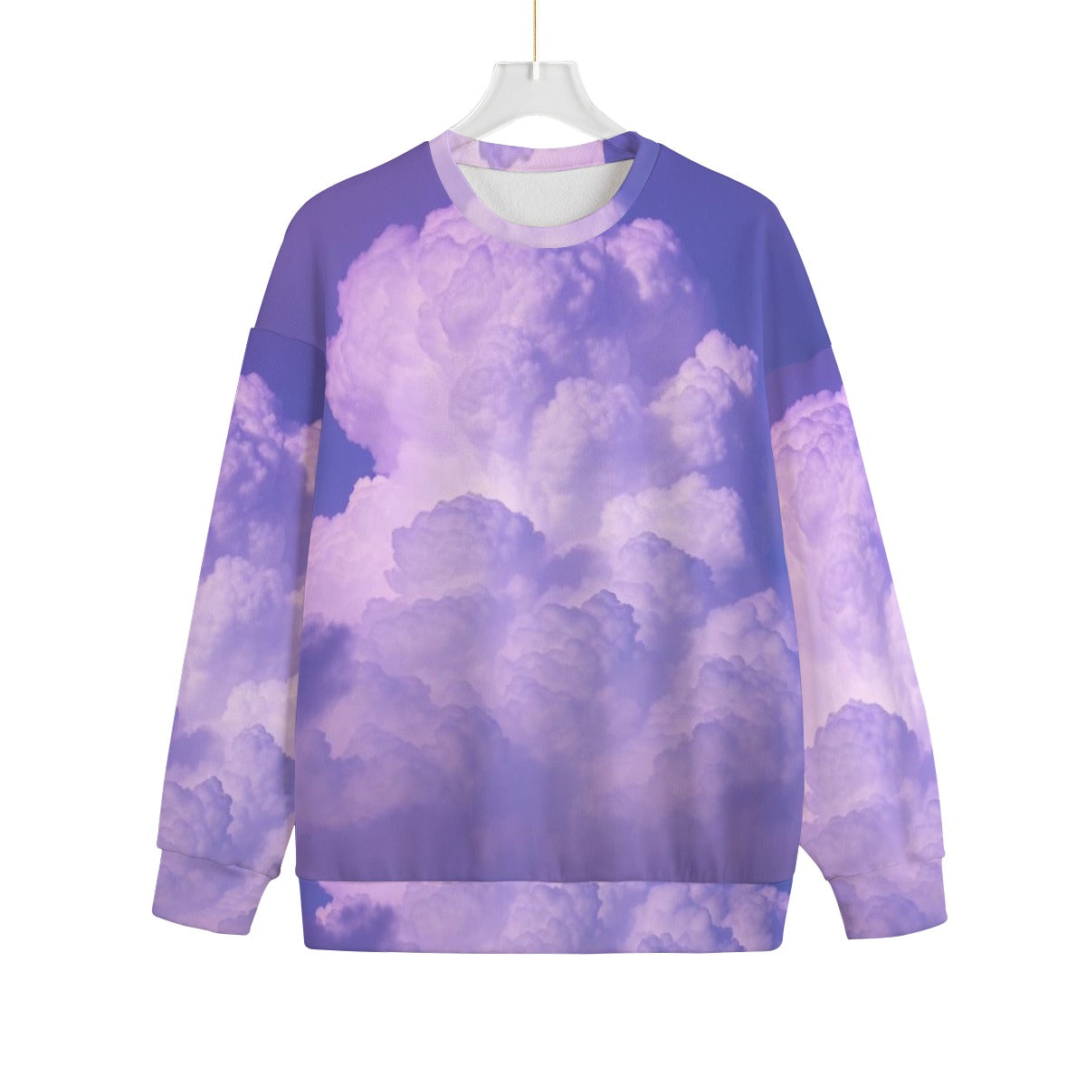 Unisex Drop-shoulder Knitted Fleece Sweater - view 1