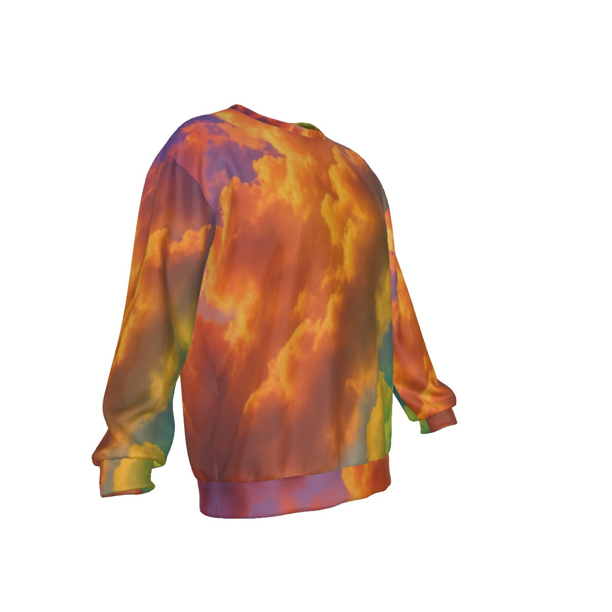 Men's Drop Shoulder Round Neck Long-Sleeved Sweatshirt