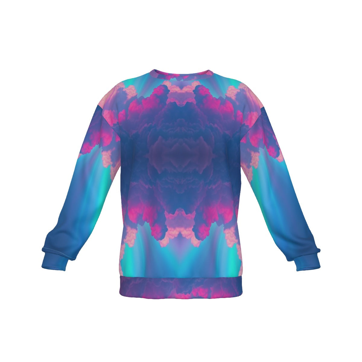 Men's Drop Shoulder Round Neck Long-Sleeved Sweatshirt