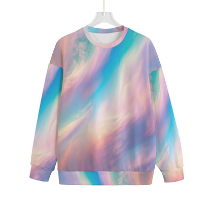 Unisex Drop-shoulder Knitted Fleece Sweater - view 1
