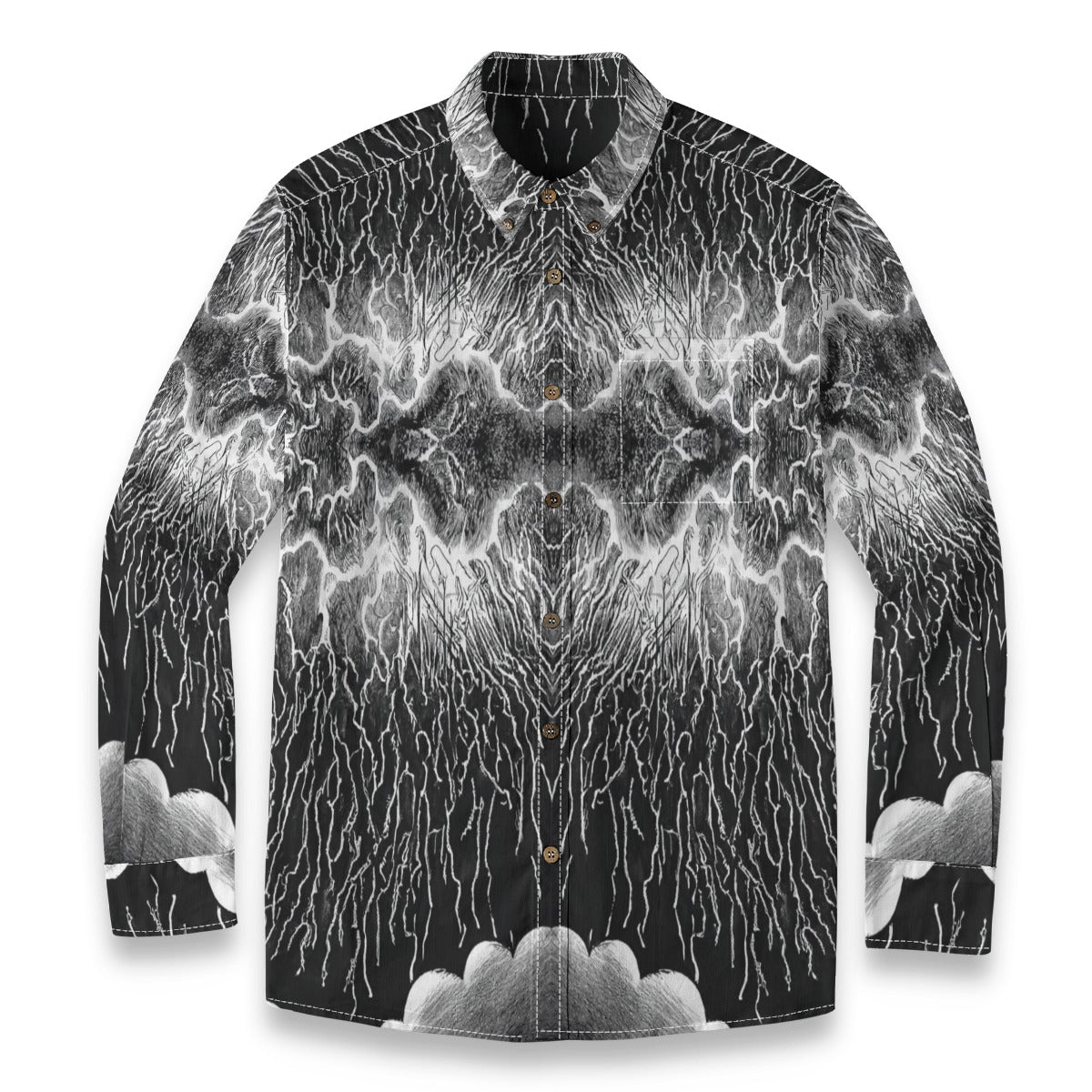Men's Casual Lapel Long Sleeve Shirt|125GSM Cotton