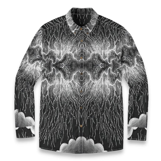 Men's Casual Lapel Long Sleeve Shirt|125GSM Cotton