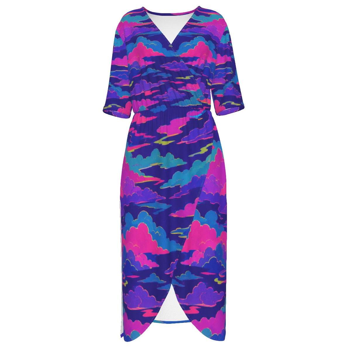 Women's Short Sleeve V-neck Dress by O’Nimbus
