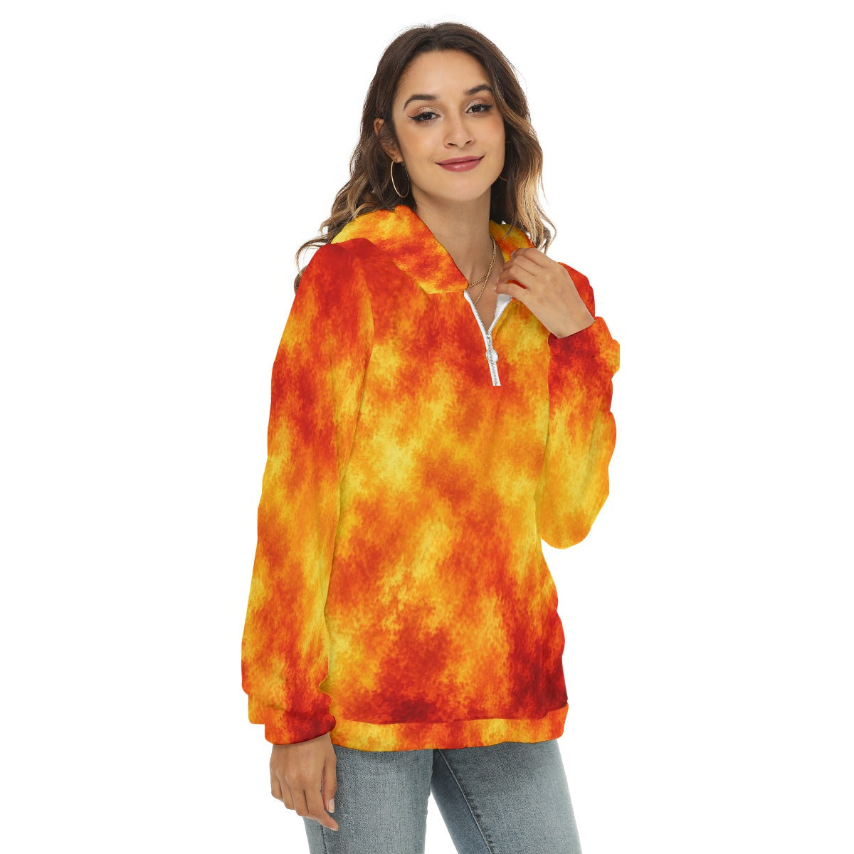 Women’s Borg-Fleece Half-Zip Hoodie - view 2