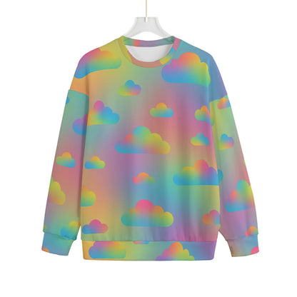 Unisex Drop-shoulder Knitted Fleece Sweater - view 1