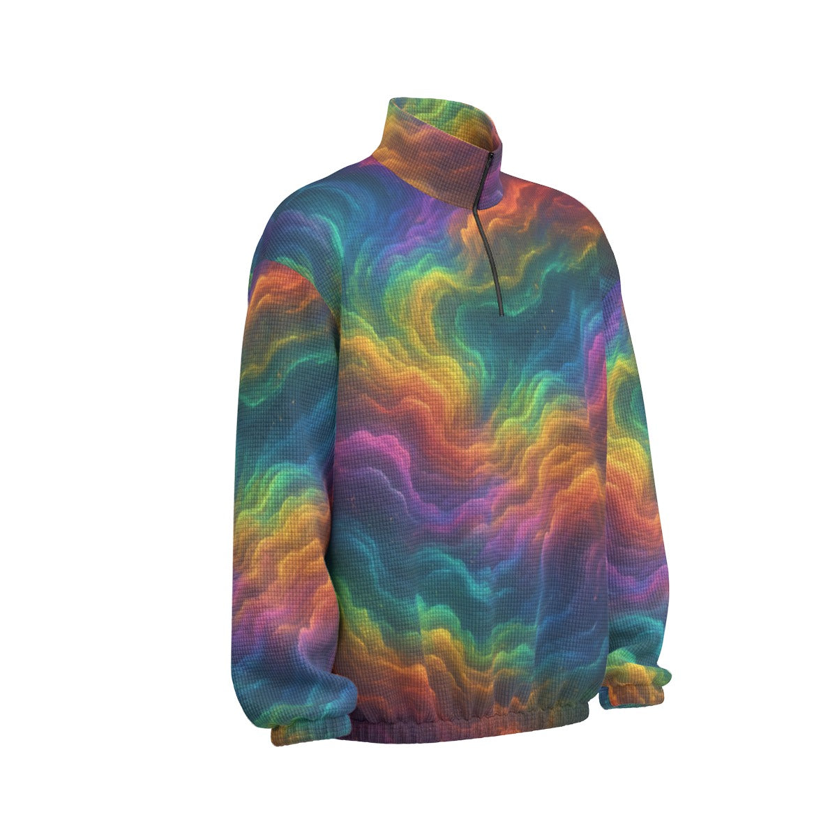 Unisex Turtleneck Zippered Sweatshirt