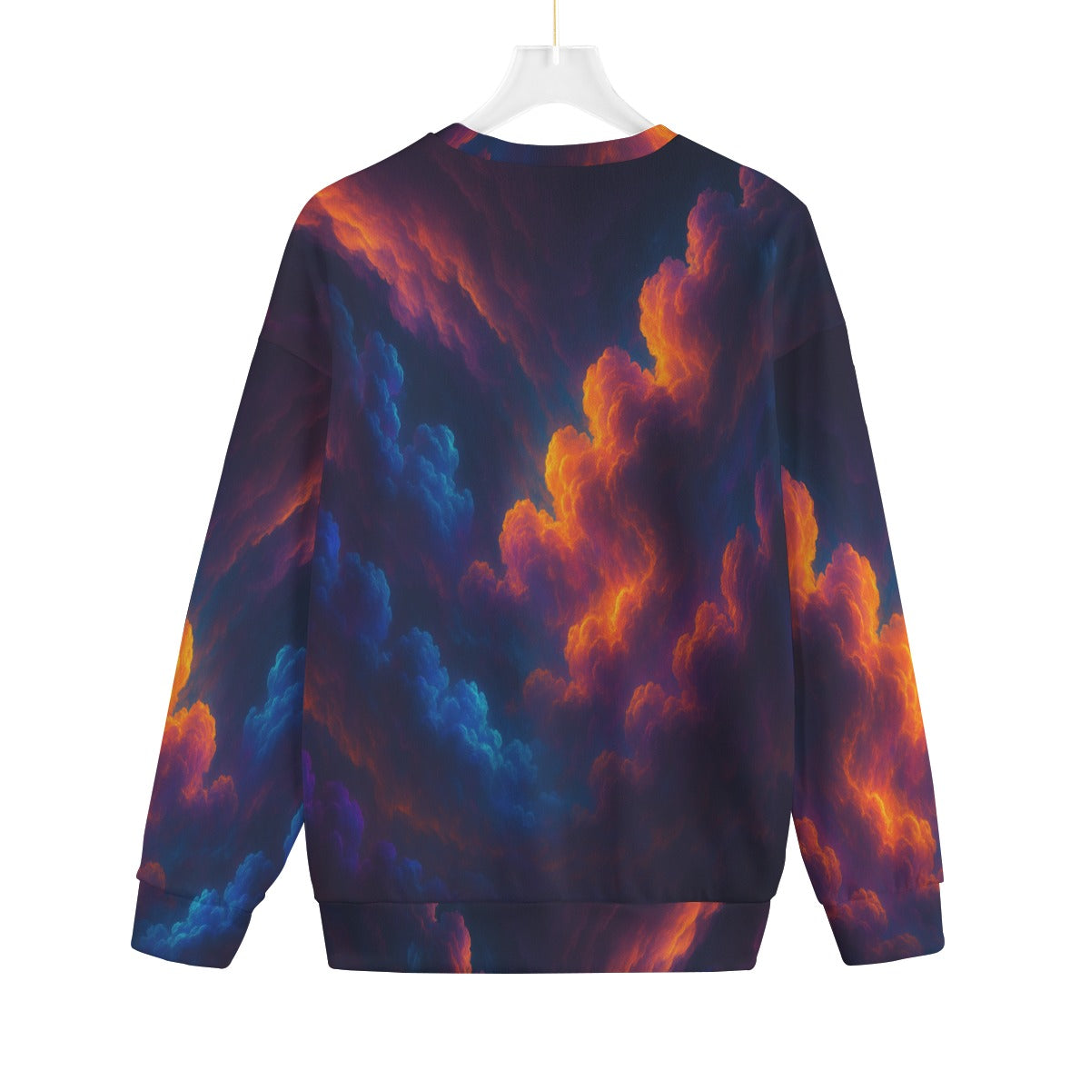 Unisex Drop-shoulder Knitted Fleece Sweater - view 2