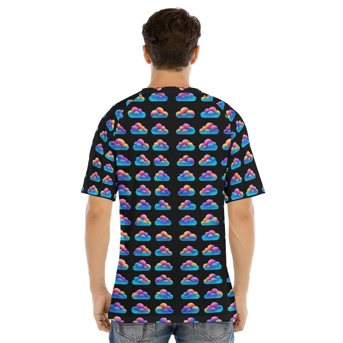Men's Raglan Sleeve T-shirt With Button Closure
