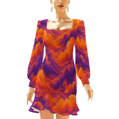 Women's Ruffle Hem Skinny Dress by O’Nimbus