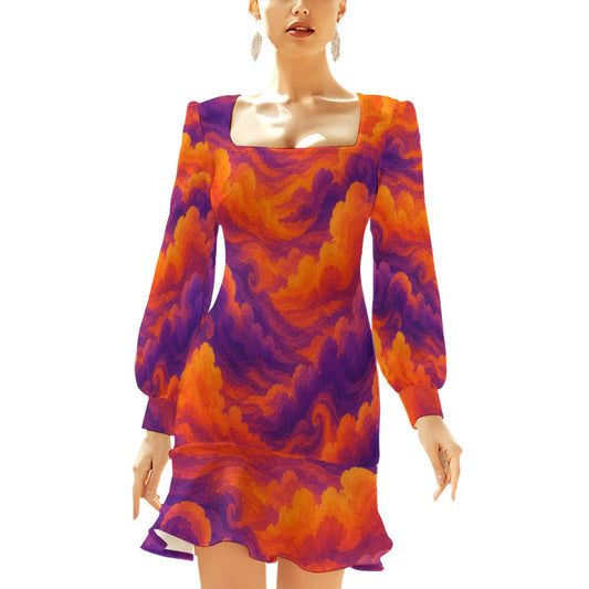 Women's Ruffle Hem Skinny Dress by O’Nimbus