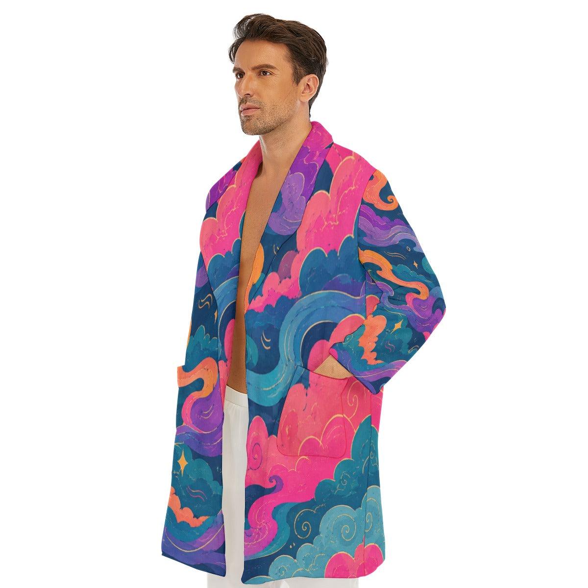 Men's Borg Fleece Robe by O’Nimbus – view 3