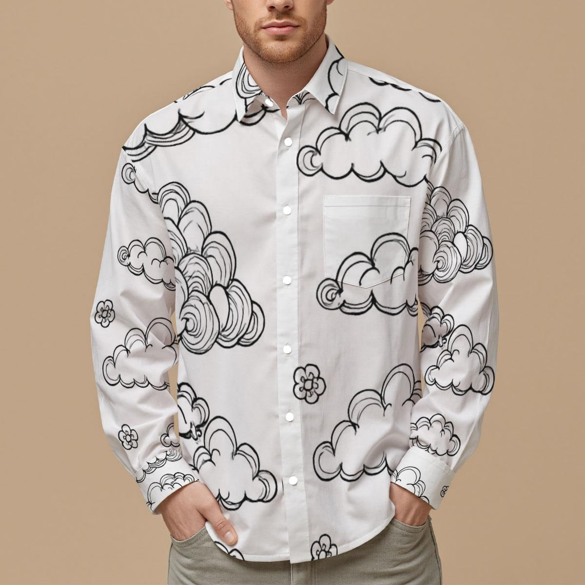 Men's Slim Fit Long Sleeve Shirt