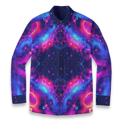Men's Casual Lapel Long Sleeve Shirt|125GSM Cotton
