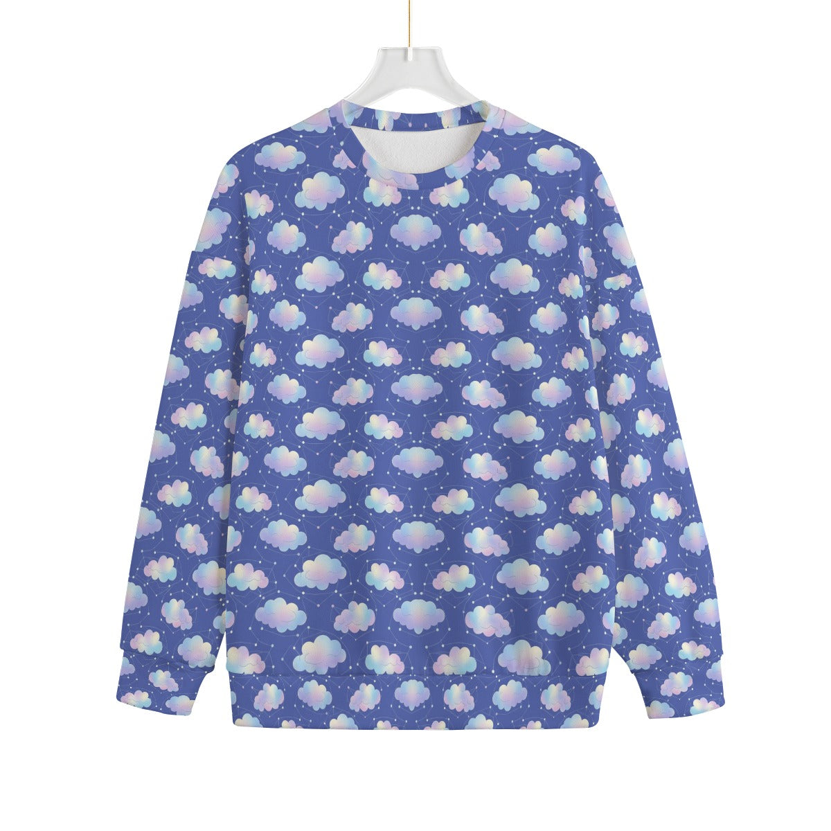 Unisex Drop-shoulder Knitted Fleece Sweater - view 1