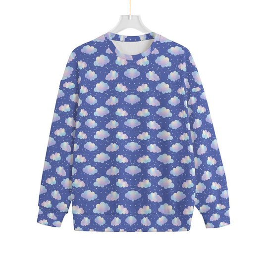 Unisex Drop-shoulder Knitted Fleece Sweater - view 1
