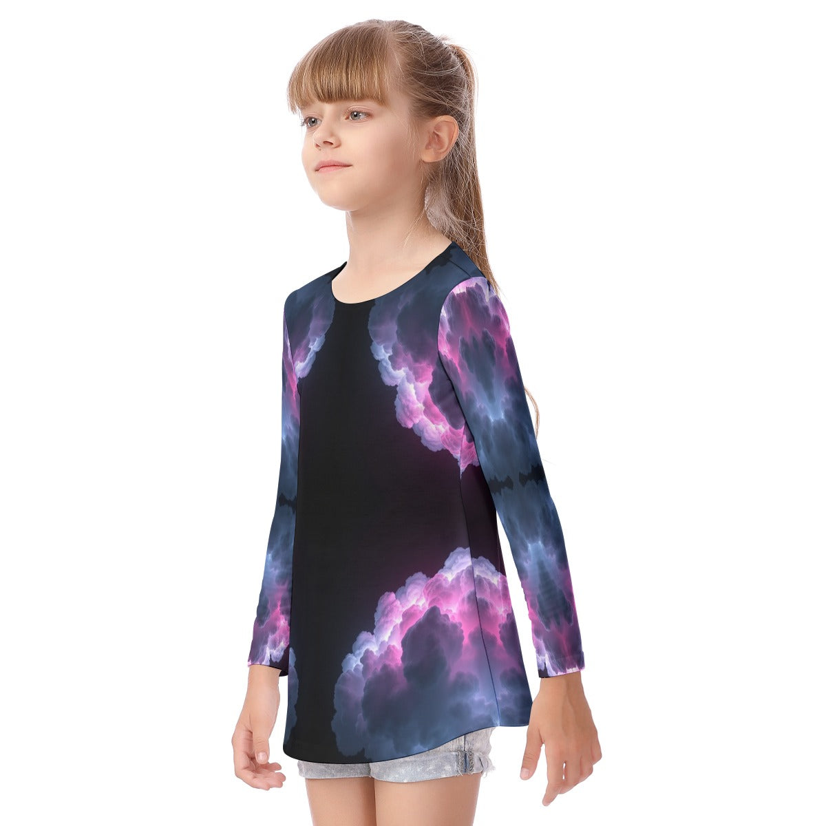 Unisex Kid's Long Sleeve O-neck T-shirt